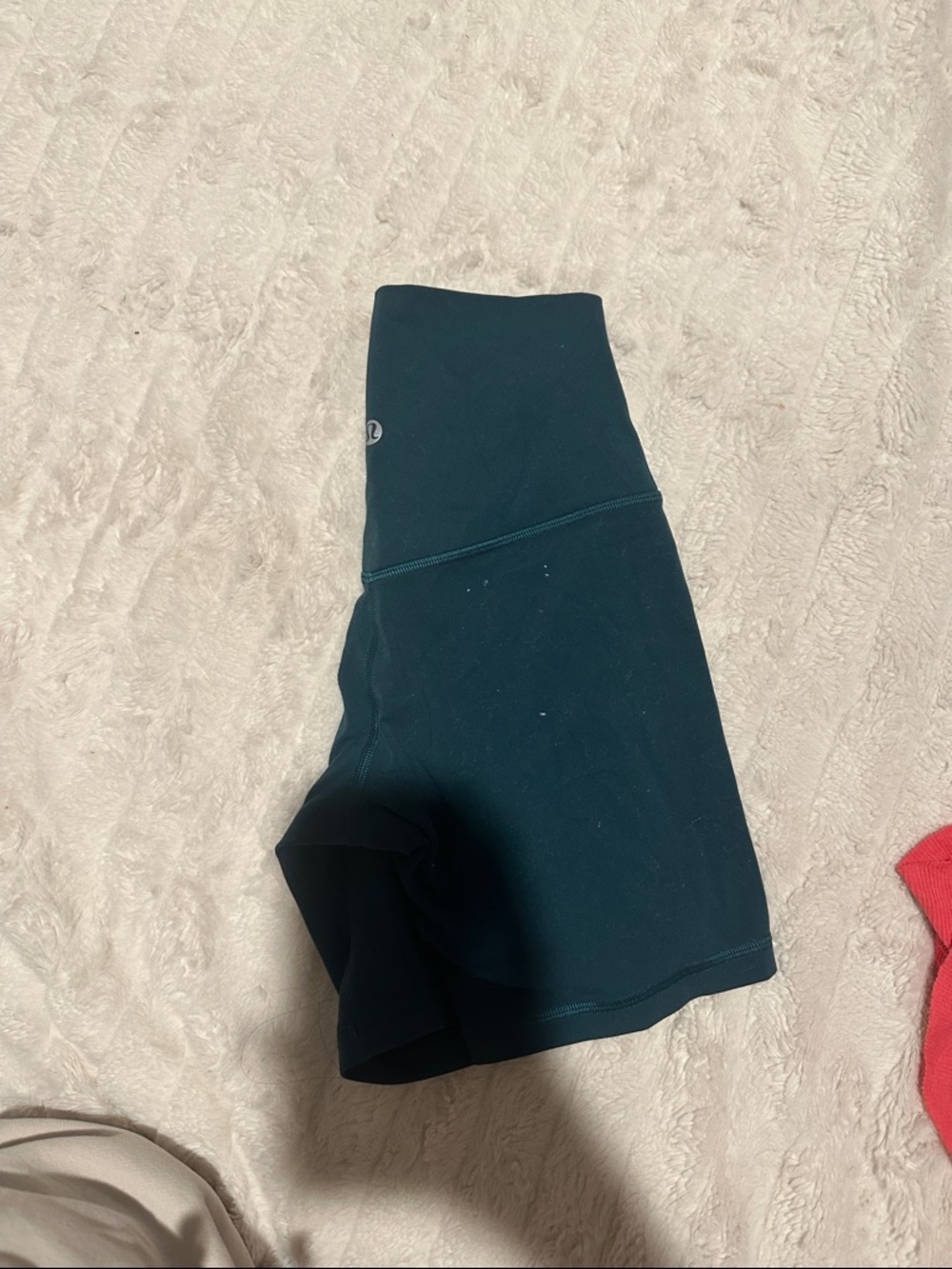 lululemon athletica Women's Teal High-Rise Bike Shorts